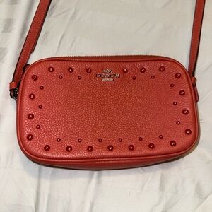 Coach Coral Studded Crossbody Bag